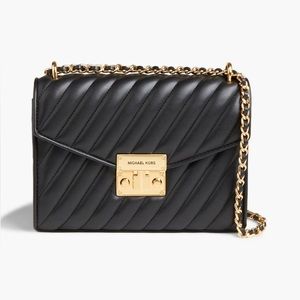 Michael Kors | Rose Quilted Faux Leather Shoulder Bag